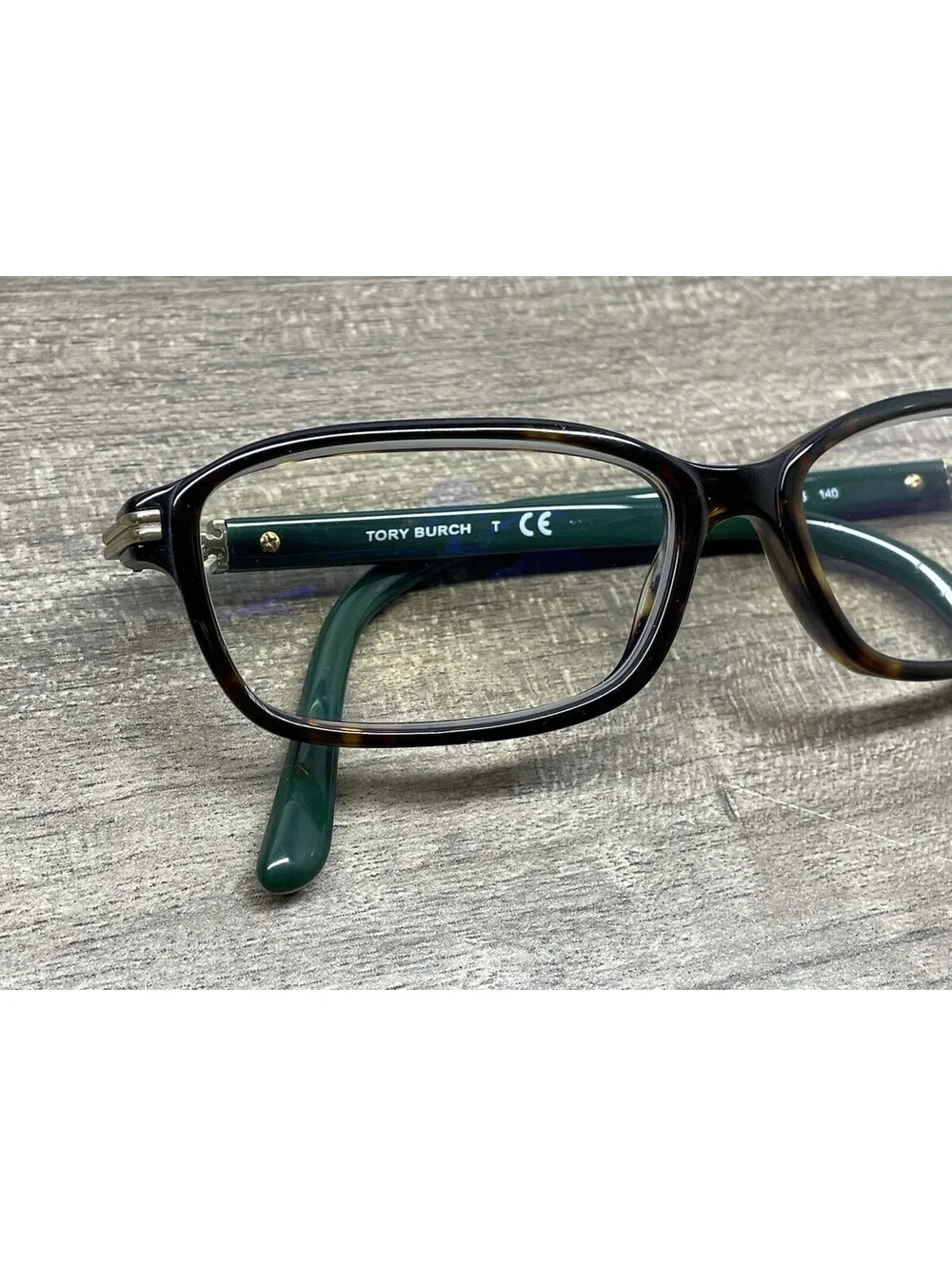 TORY BURCH TY2101 1728 Rectangle Green Tortoise Frames Only 53-15-140 Eyeglasses